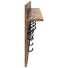 vidaXL Wall-Mounted Coat Rack with Shelf Old Wood 100 x 40 x 12 cm
