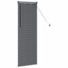vidaXL Window Blind with Curtains Manual Dark grey Aluminium