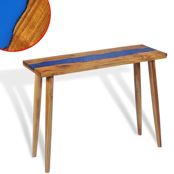 vidaXL Console Table Teak Resin 100x35x75 cm