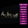 vidaXL LED Reindeers with 60 LEDs 3 pcs Warm White PET