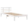 vidaXL Bed Frame with Drawers without Mattress White90x190 cm Single