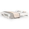 vidaXL Pull-out Day Bed without Mattress White 2x(90x190) cm
