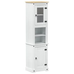 vidaXL Bathroom Cabinet White 50 x 40 x 185 cm Solid Pine Wood