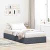 vidaXL Storage Bed with Mattress Dark Grey 90 x 190 cm Velvet