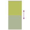 vidaXL Roller Blind Blackout Leaves Green 110x210 cm Fabric Width 105.7 cm Polyester