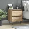 vidaXL Bedside Cabinet Sonoma Oak 40x35x50 cm Engineered Wood