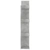 vidaXL Book Cabinet Concrete Grey 48x25.5x140 cm Engineered Wood