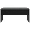 vidaXL Hall Bench with Cushion Black Oak 83 x 38 x 40 cm