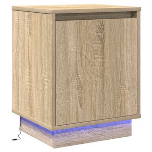vidaXL Bedside Cabinet Sonoma Oak 39 x 34.5 x 50 cm Engineered wood