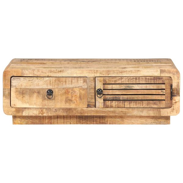 vidaXL Coffee Table 90x60x29 cm Rough Mango Wood