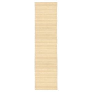 vidaXL Rug | Natural | Bamboo, Polypropylene | 80x300 cm | Non-slip