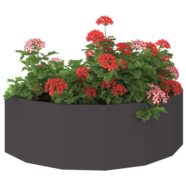 vidaXL Planter Black 120 x 60 x 35 cm Steel