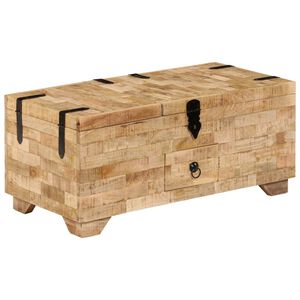 vidaXL Coffee Table | Natural Mango Wood | Solid Mango Wood | Large