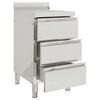 vidaXL Commercial Kitchen Cabinets with 3 Drawers 2 pcs 50x60x96 cm