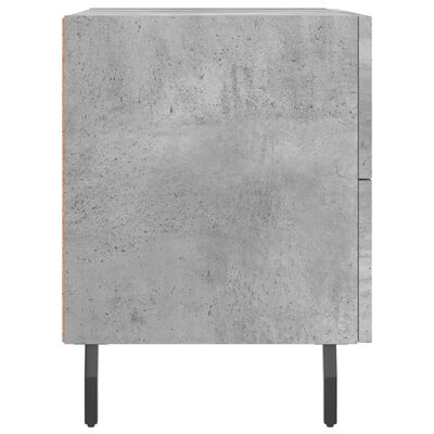 vidaXL Bedside Cabinet Concrete Grey 40x35x47.5 cm Engineered Wood