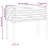 vidaXL Garden Planter Brown 100x45x90 cm Steel