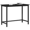 vidaXL Table Black Oak 80 x 50 x 76.5 cm Engineered Wood and Steel