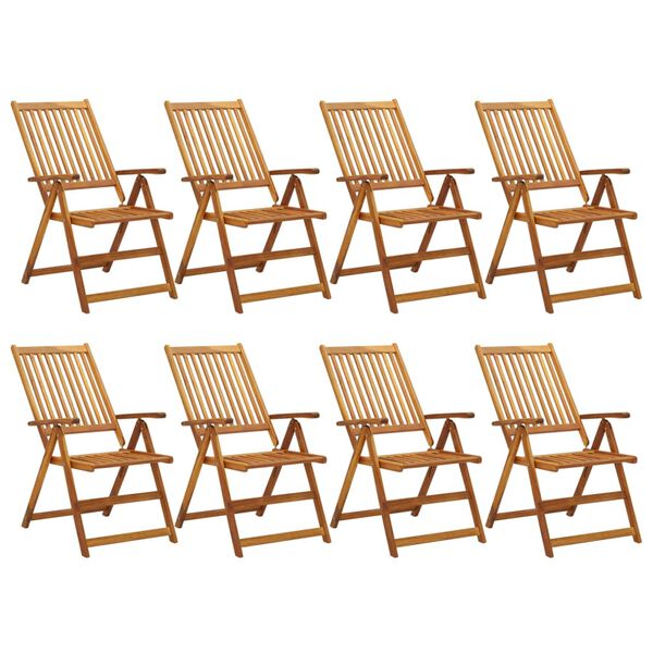 vidaXL 9 Piece Garden Dining Set Solid Wood Acacia