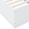 vidaXL Bed Frame without Mattress White 75x190 cm Small Single