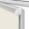 vidaXL Roller Blind Blackout Off White 105x230 cm Fabric Width 100.7 cm Polyester