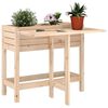 vidaXL Garden Planter with Folding Tabletop Solid Wood Pine