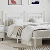 vidaXL Metal Replace Headboard White 160 cm