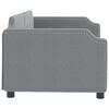 vidaXL Day Bed without Mattress Light Grey 90x190 cm Single Fabric