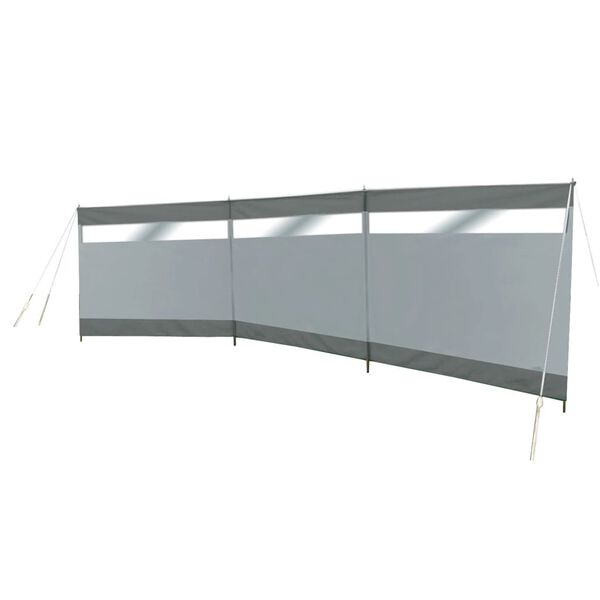 Bo-Camp Windbreak with Window Dennis 500x140 cm Grey