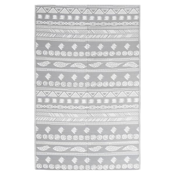 vidaXL Outdoor Rug ARAKIL Grey 160x230 cm PP
