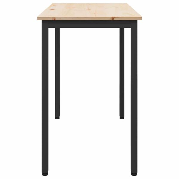 vidaXL Table Natural 100 x 50 x 77 cm Engineered Wood and Steel