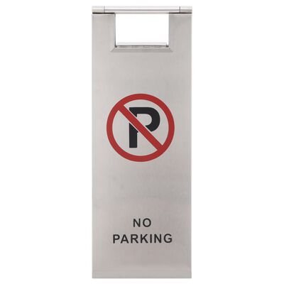 vidaXL Folding Parking Sign Stainless Steel