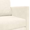 vidaXL Sofa Bed Cream 124 x 204 x 61 cm Velvet
