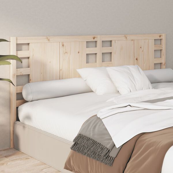 vidaXL Headboard 206x4x100 cm Solid Wood Pine