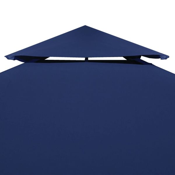 vidaXL Gazebo Cover Canopy Replacement 310 g / m&sup2; Dark Blue 3 x 3 m