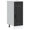 vidaXL Kitchen Base Cabinet "Porto" Black Engineered Wood
