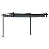 vidaXL Wall Mounted Gazebo Anthracite Steel