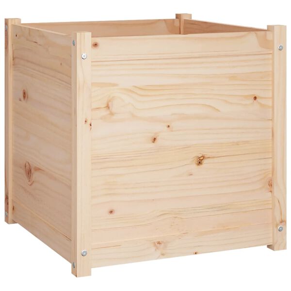 vidaXL Garden Planters 2 pcs 60x60x60 cm Solid Pinewood