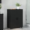 vidaXL Bathroom Cabinet Black 60 x 35 x 80 cm Engineered wood & Metal