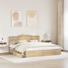 vidaXL Storage Bed with Drawer Sonoma Oak 180 x 200 cm Engineered Wood