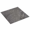 vidaXL Self-adhesive Flooring Planks Black 30.5 x 30.5 cm 20 pcs PVC