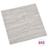 vidaXL Self-adhesive Flooring Planks 55 pcs PVC 5.11 m² Light Grey