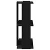 vidaXL Bookcase 3-Tier Black 60x30x80 cm Engineered Wood