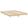 vidaXL Bed Frame without Mattress Sonoma Oak 150x200 cm King Size Engineered Wood