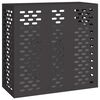 vidaXL Air Conditioner Cover Black 110 x 50 x 105 cm Steel