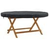 vidaXL Outdoor Table Cover Black 142 x 142 x 10 cm 600D Oxford Fbric