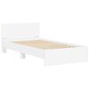 vidaXL Bed Frame without Mattress with LED Lights White 100x200 cm