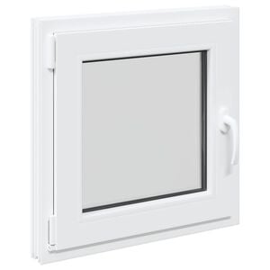 Basement Window Manual RISOR White 50 x 50 cm PVC and Glass