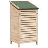 vidaXL Garden Shed with Roof Natural 59 x 56 x 113.5 cm Solid Fir Wood