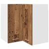 vidaXL Hanging Corner Cabinet Lyon Old Wood 57x57x60 cm Engineered Wood
