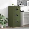 vidaXL File Cabinet Olive Green 44 x 50 x 106.5 cm Cold-Rolled Steel
